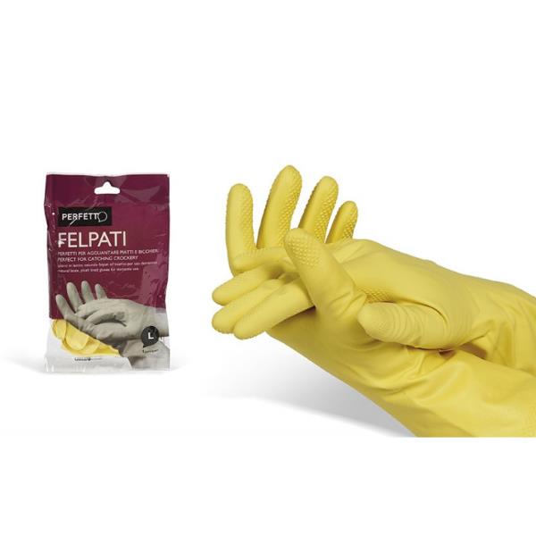 PERFETTO GUANTI IN LATTICE FELPATI - TG.S