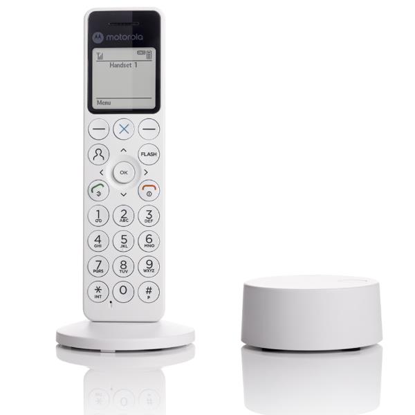 MOTOROLA CORDLESS CORDLESS DOT411 WHITE