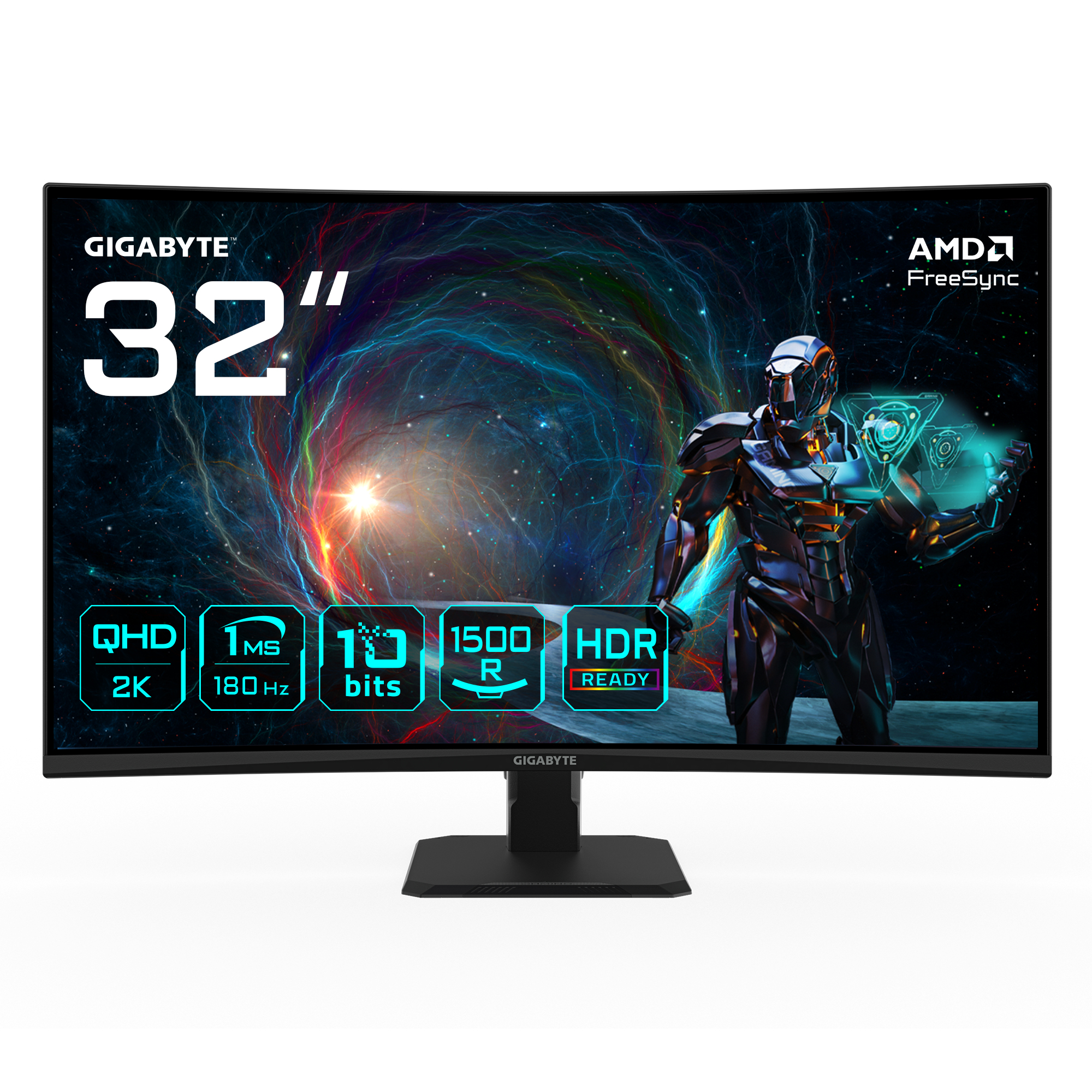 GigaByte Monitor GS32QCA - Monitor Gaming Curvo 31,5''