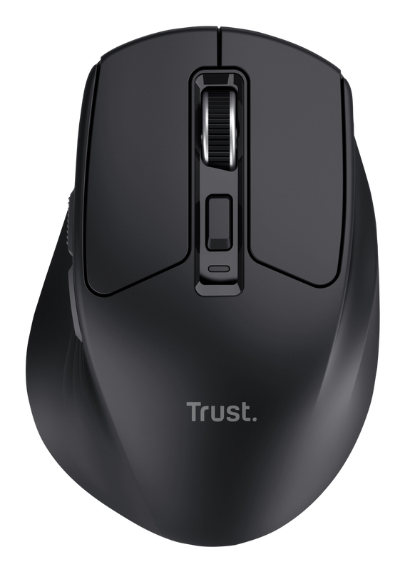 TRUST MOUSE WIRELESS RICARICABILE MULTICONNECT WL 2,4GHZ + 2x BT SILENT - 3200DPI - TRUST NIVEN - NERO