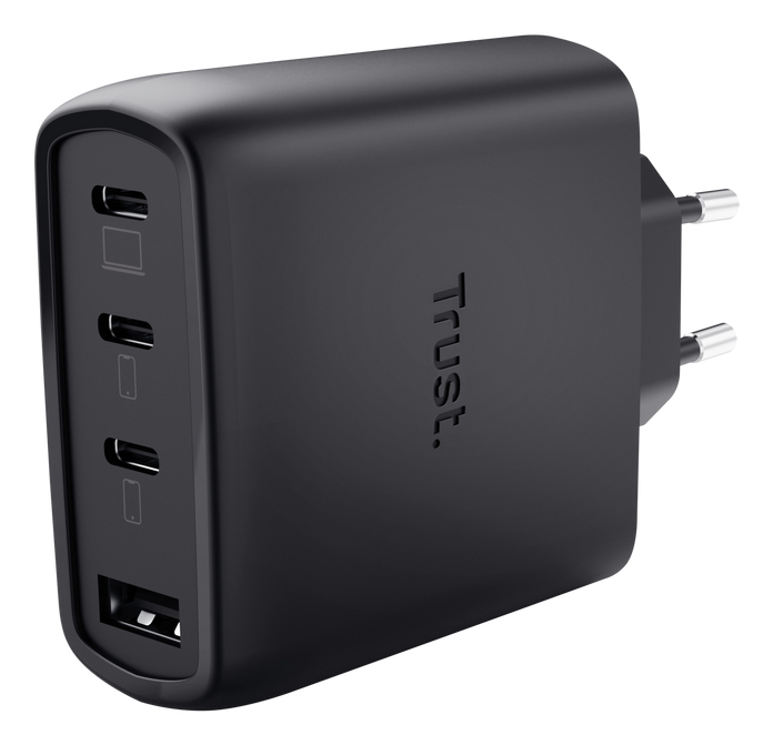TRUST MAXO 65W 4P GAN CHARGER BLK