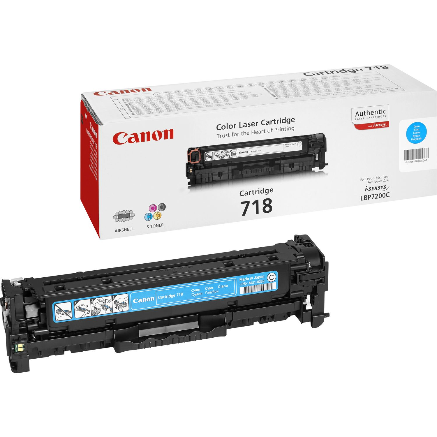CONSUMABILI CANON IT £CART.718 CIANO LBP 7200 CDN PG2900