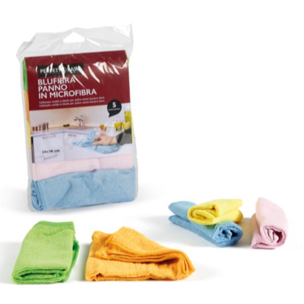 PERFETTO PANNI MICROFIBRA MULTIUSO 30x30cm CONF.5