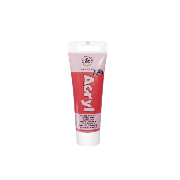 Primo TEMPERA TUBO ACRILICO COL.ROSSO CARMINIO75ML
