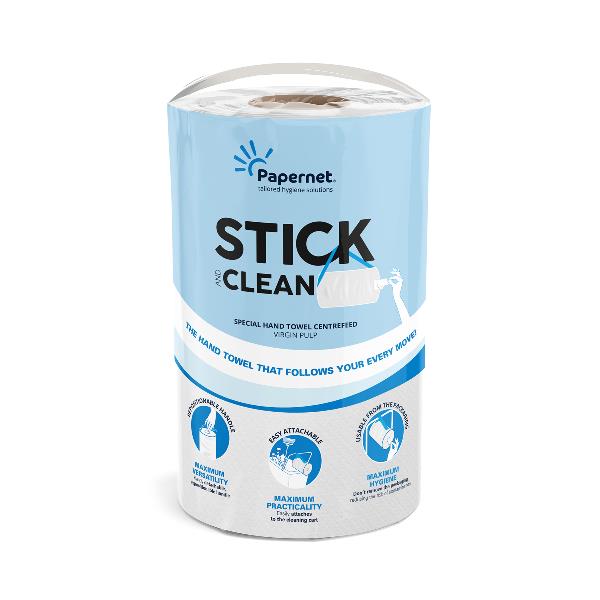 PAPERNET ASCIUGAMANO IN ROTOLO CENTREFEED STICK&CLEAN