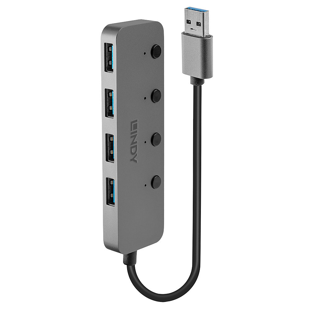 Lindy HUB USB 3.1 (GEN 1) 4 PORTE CON INT