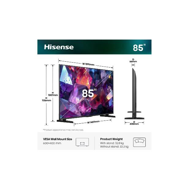 85 E79S PRO QLED 4K ULTRA HD SMART VIDAA REFRESH RATE 144HZ 1