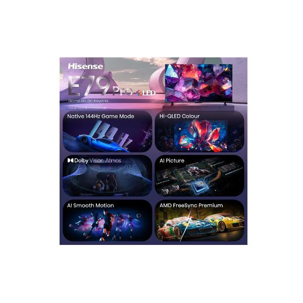 85 E79S PRO QLED 4K ULTRA HD SMART VIDAA REFRESH RATE 144HZ 13