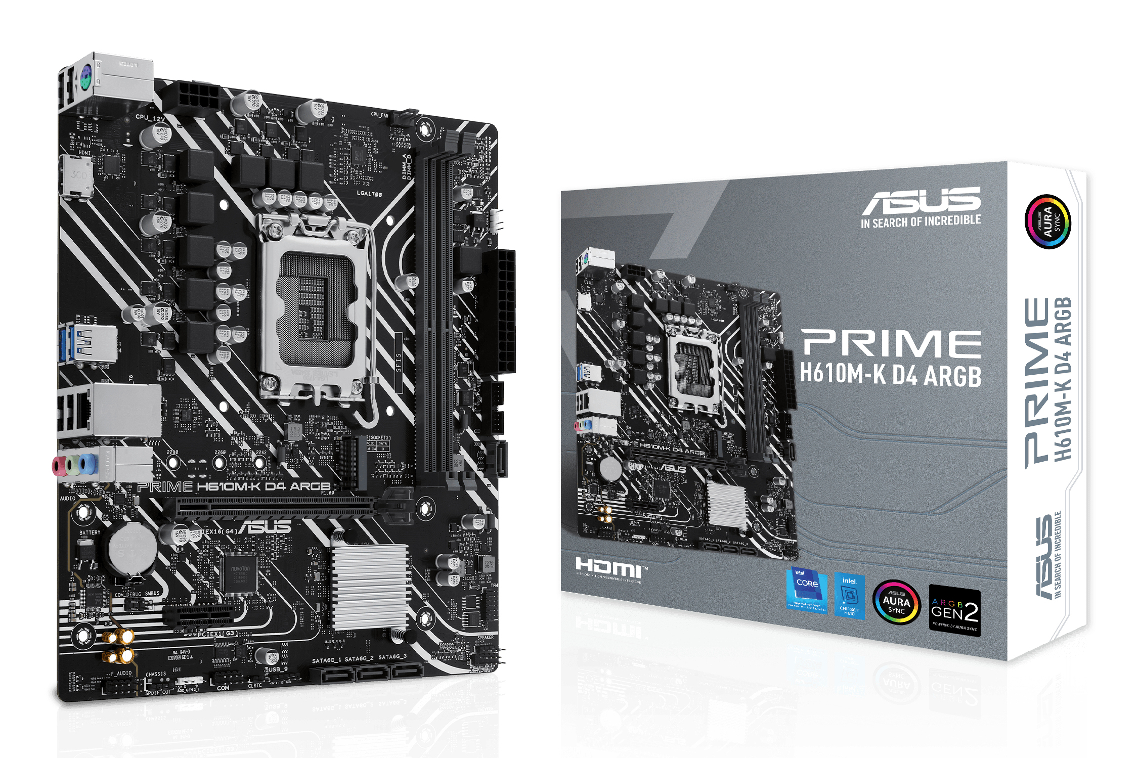 ASUS COMPONENTS PRIME H610M-K D4 ARGB