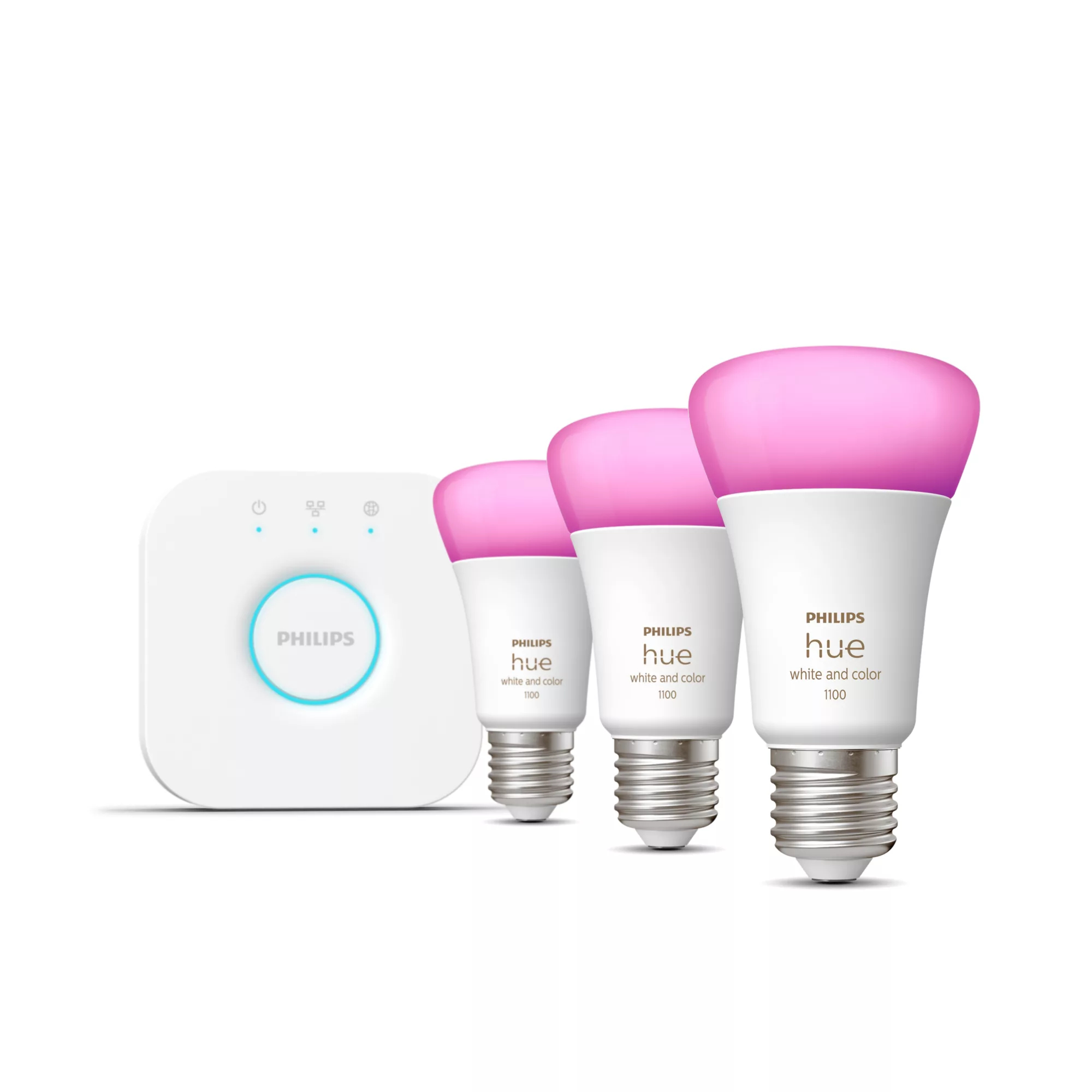 PHILIPS LIGHTING HUE STARTER KIT BRIDGE+3 E27 75W