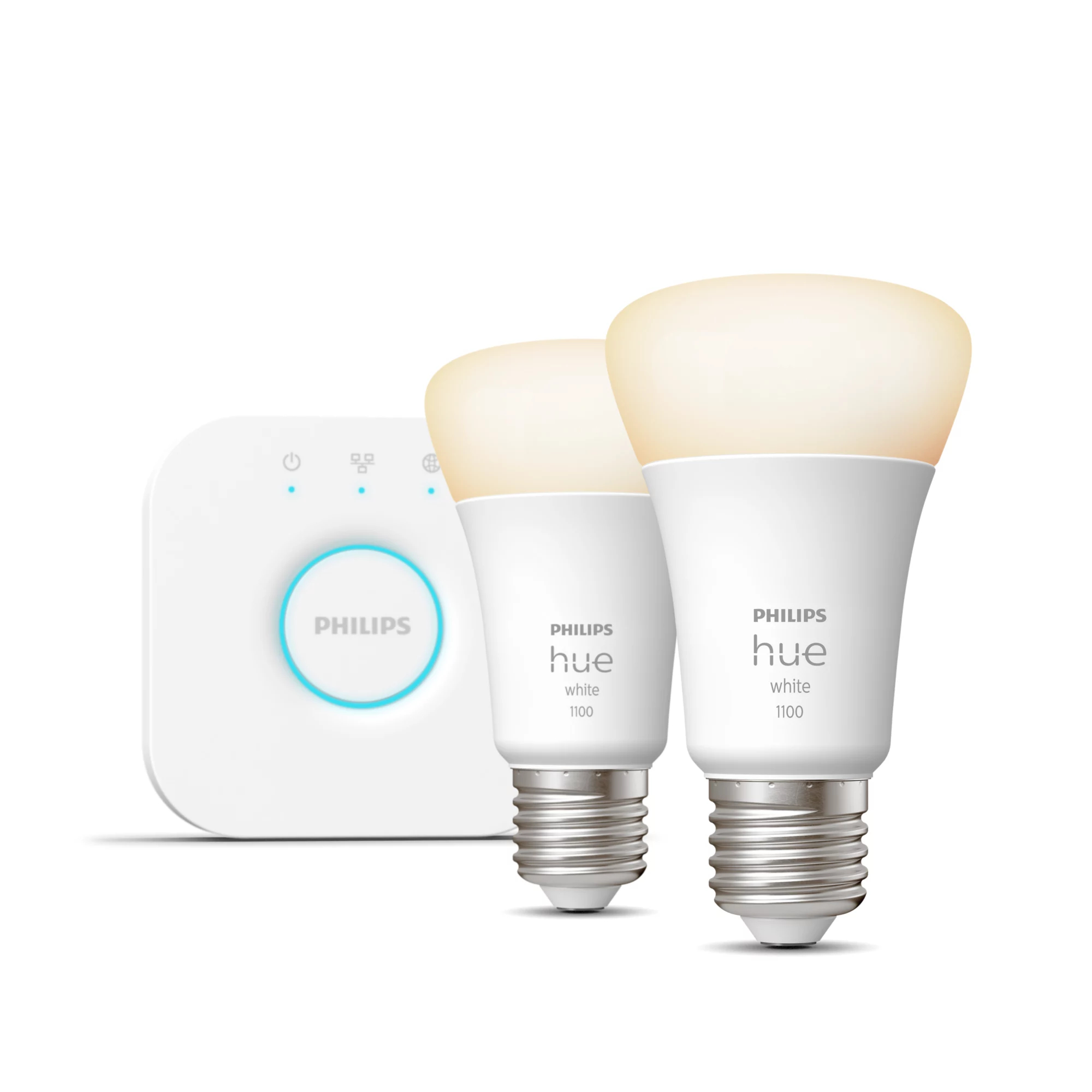 PHILIPS LIGHTING HUE WHITE STARTER KIT BRIDGE+2 E27