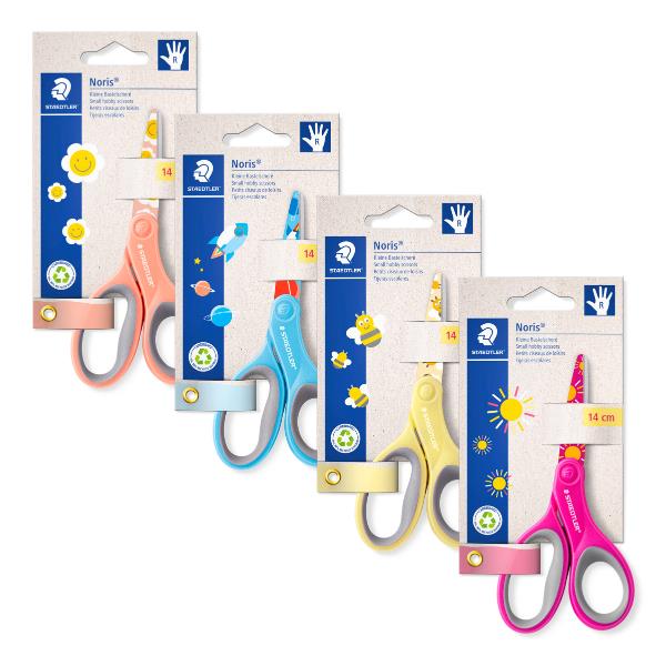 STAEDTLER FORBICI 14CM COLORI PASTELLO BLISTER CARTONE RICICLATO