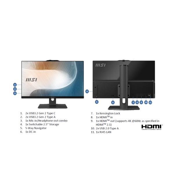 MSI HARDWARE MODERN AM272P 1M-1095XEU