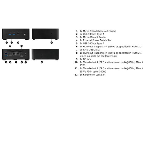 MSI HARDWARE CUBI NUC 1MG-003EU