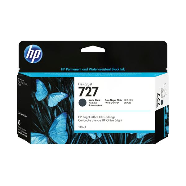 CONSUMABILI HP Cartuccia inchiostro nero opaco DesignJet HP 727, 130 ml
