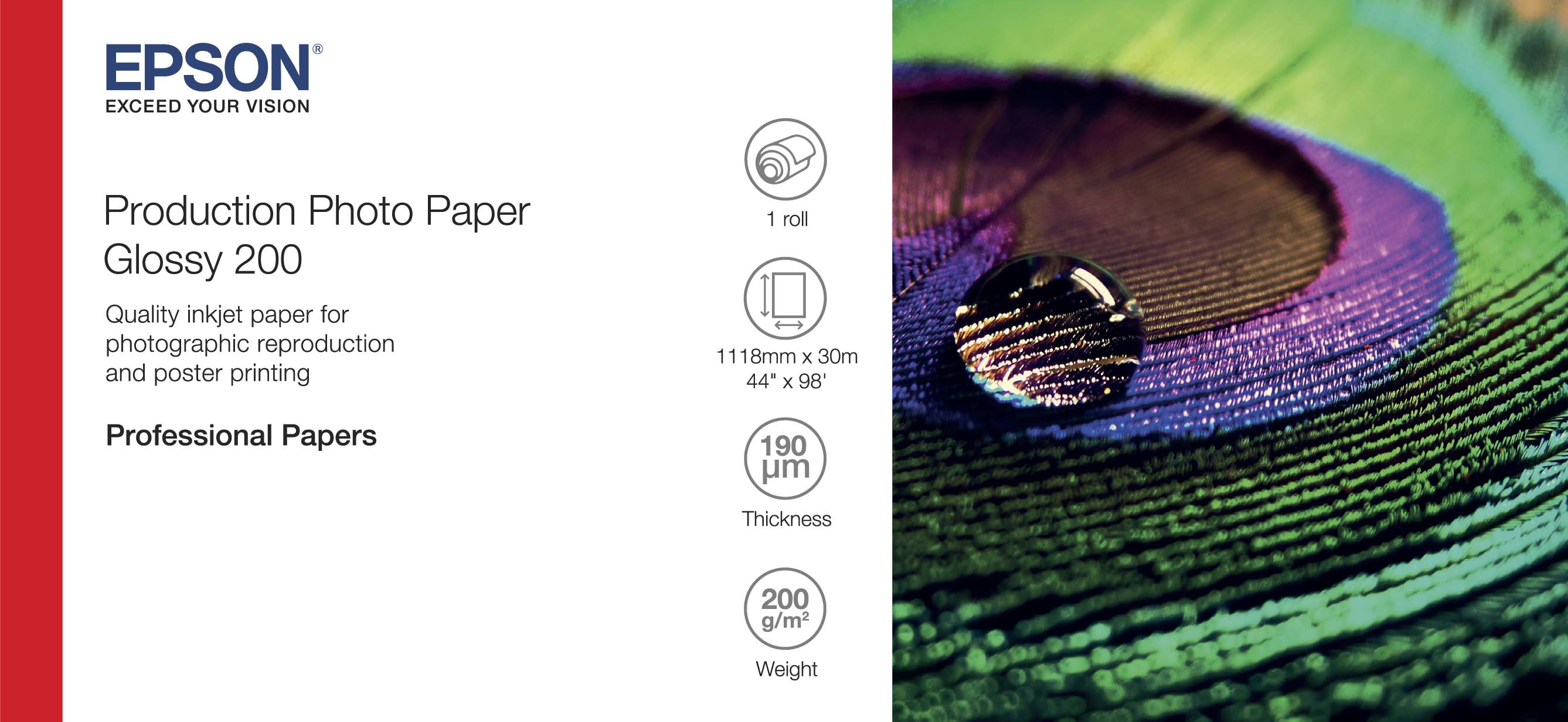 EPSON GRAFICO PRODUCTION PHOTO PAPER GLOSSY 200