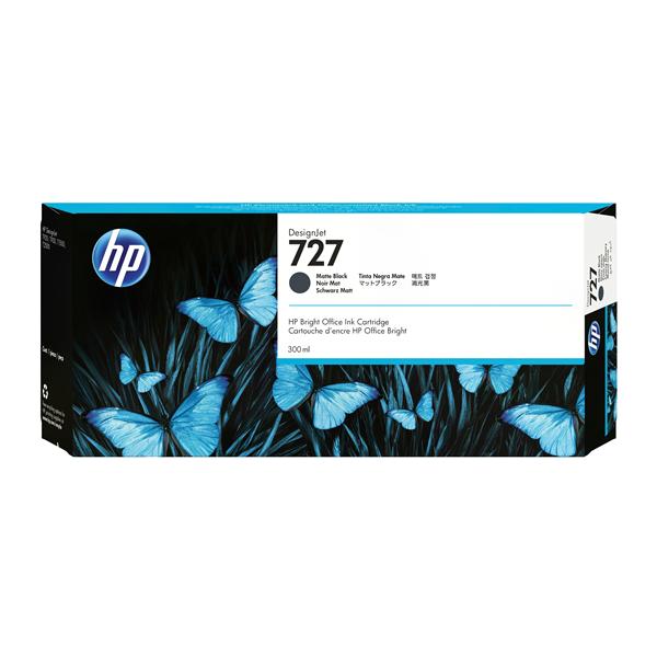 CONSUMABILI HP Cartuccia inchiostro nero opaco DesignJet HP 727, 300 ml