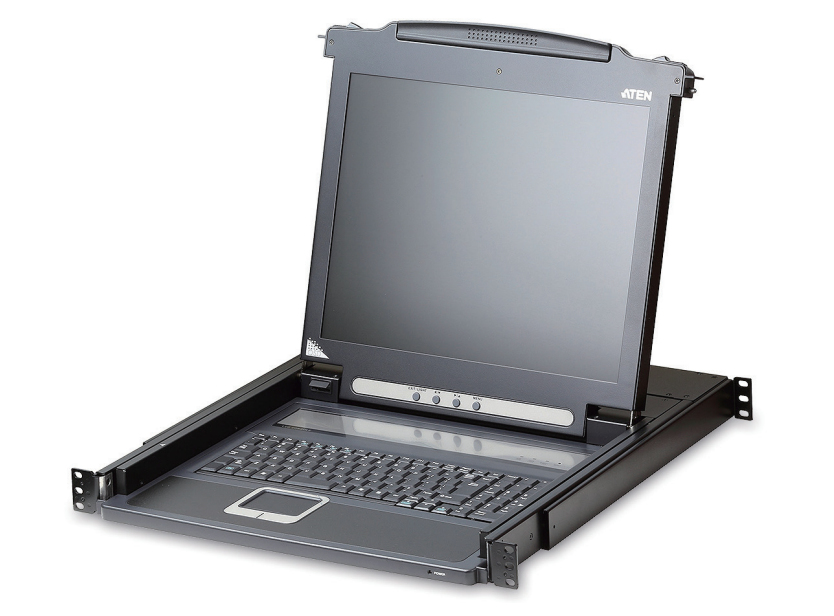 ATEN SINGLE RAIL 17" LCD CONSOLE  UK