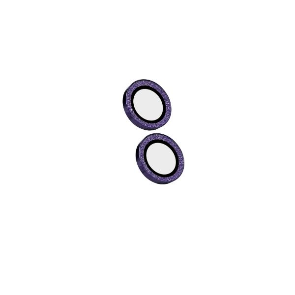 COLGLICAM - Vetro 9H per fotocamera posteriore, design glitterato, cornice in metallo compatibile con iPhone 17 (OFFSET COLLECTION) 4