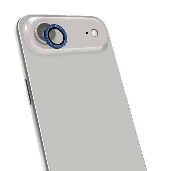 CELLY COLGLICAM - Vetro 9H per fotocamera posteriore, design glitterato, cornice in metallo compatibile con iPhone Air (OFFSET COLLECTION)