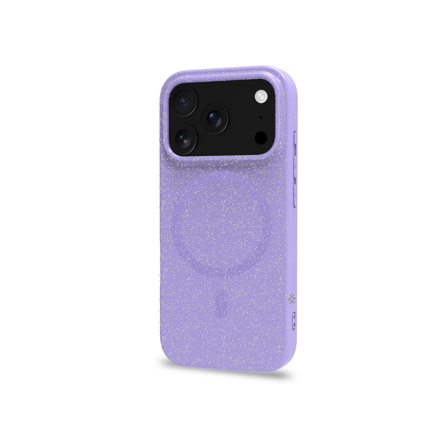CELLY COLMAGGLI1151 - Cover glitterata, compatibile con la tecnologia Magsafe, compatibile con iPhone 17 Pro (OFFSET COLLECTION)