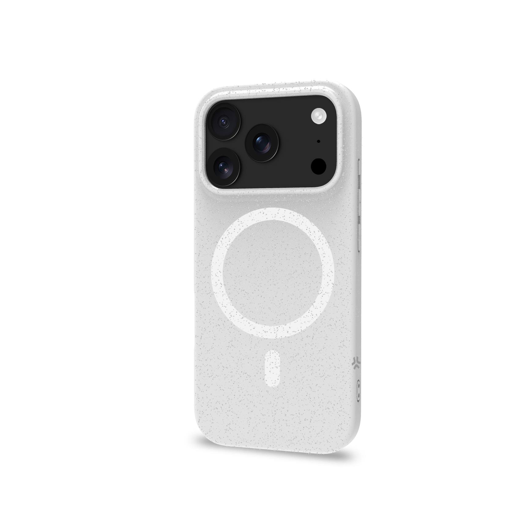 CELLY COLMAGGLI1151 - Cover glitterata, compatibile con la tecnologia Magsafe, compatibile con iPhone 17 Pro (OFFSET COLLECTION)