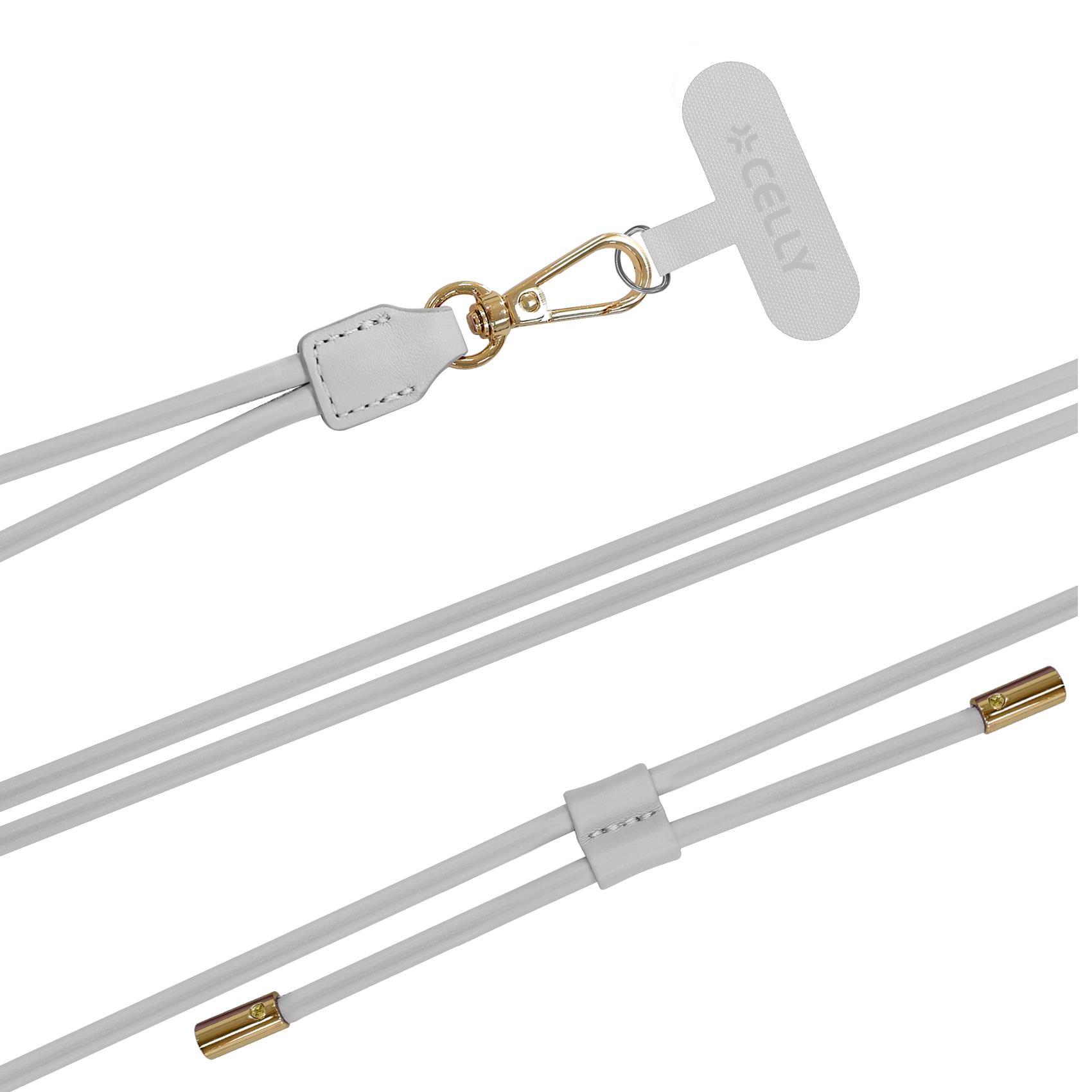 CELLY COLNECKLACET - Laccio da collo per smartphone, lunghezza cavo 140cm, regolabile (OFFSET COLLECTION)