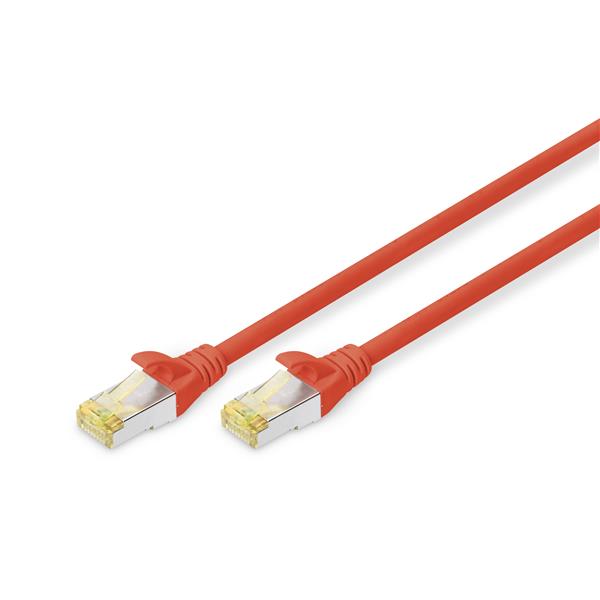 DIGITUS PATCH S/FTP CAT.6A LSZH ROSSO 3M