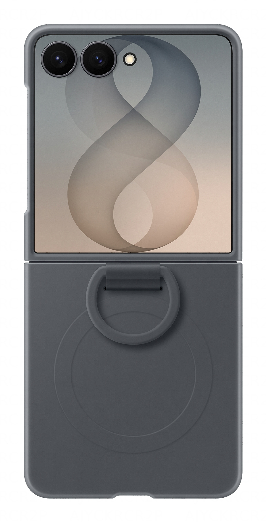 SAMSUNG CELLULARI SILICONE RING COVER BLACK FLIP8
