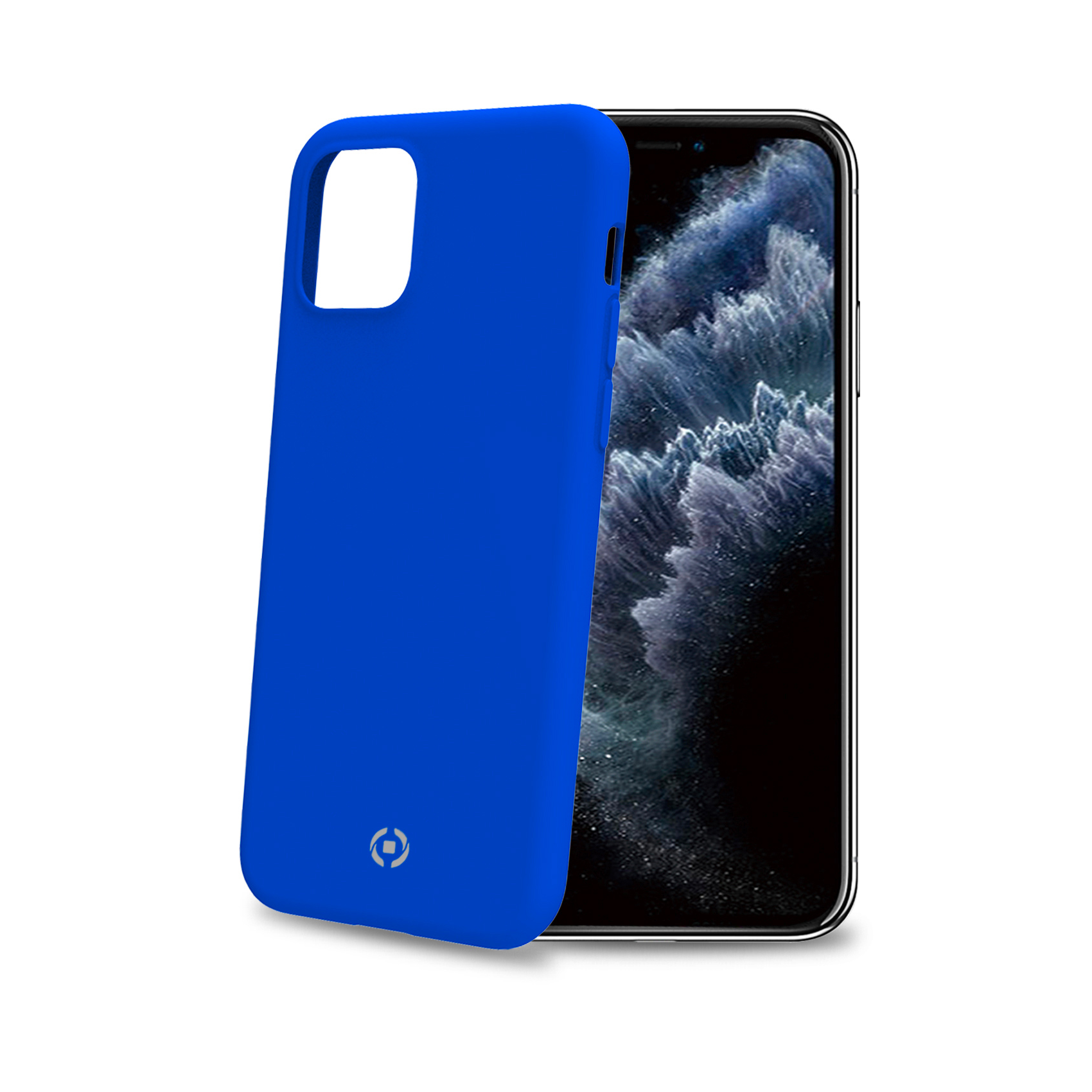 CELLY FEELING - Cover morbida in silicone liquido con finitura soft touch e bordi anti scivolo colore blu compatibile con Apple iPhone 11 Pro Max