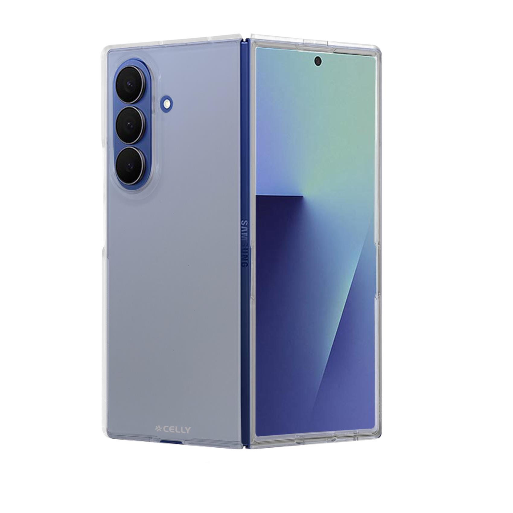 CELLY FOLDING - Cover in TPU composta da scocca anteriore e posteriore trasparente compatibile con Samsung Galaxy Z Fold 8 Ultra