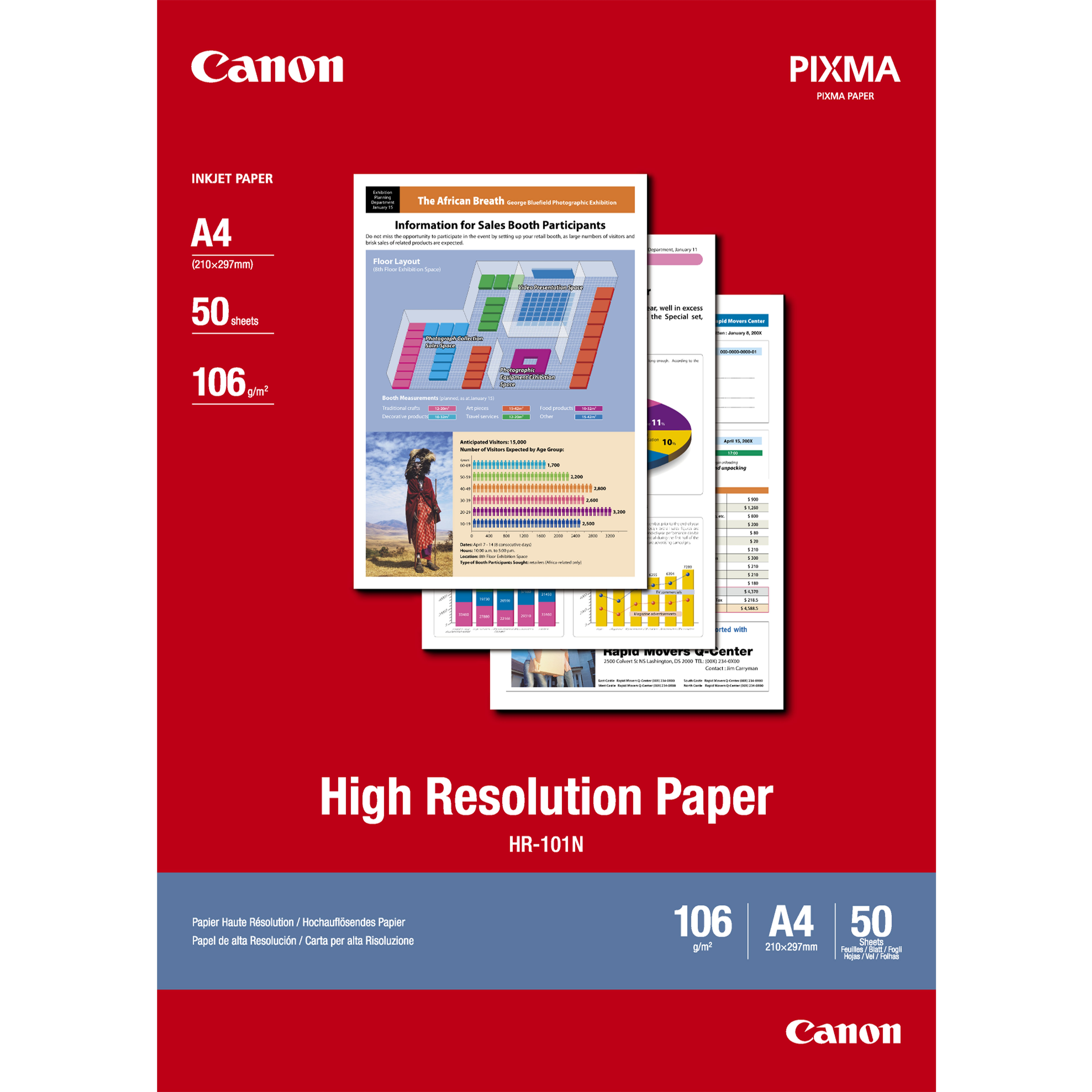 Canon HR-101N CARTA SPECIALE CON FINITURA OPACA A4 50 FOGLI