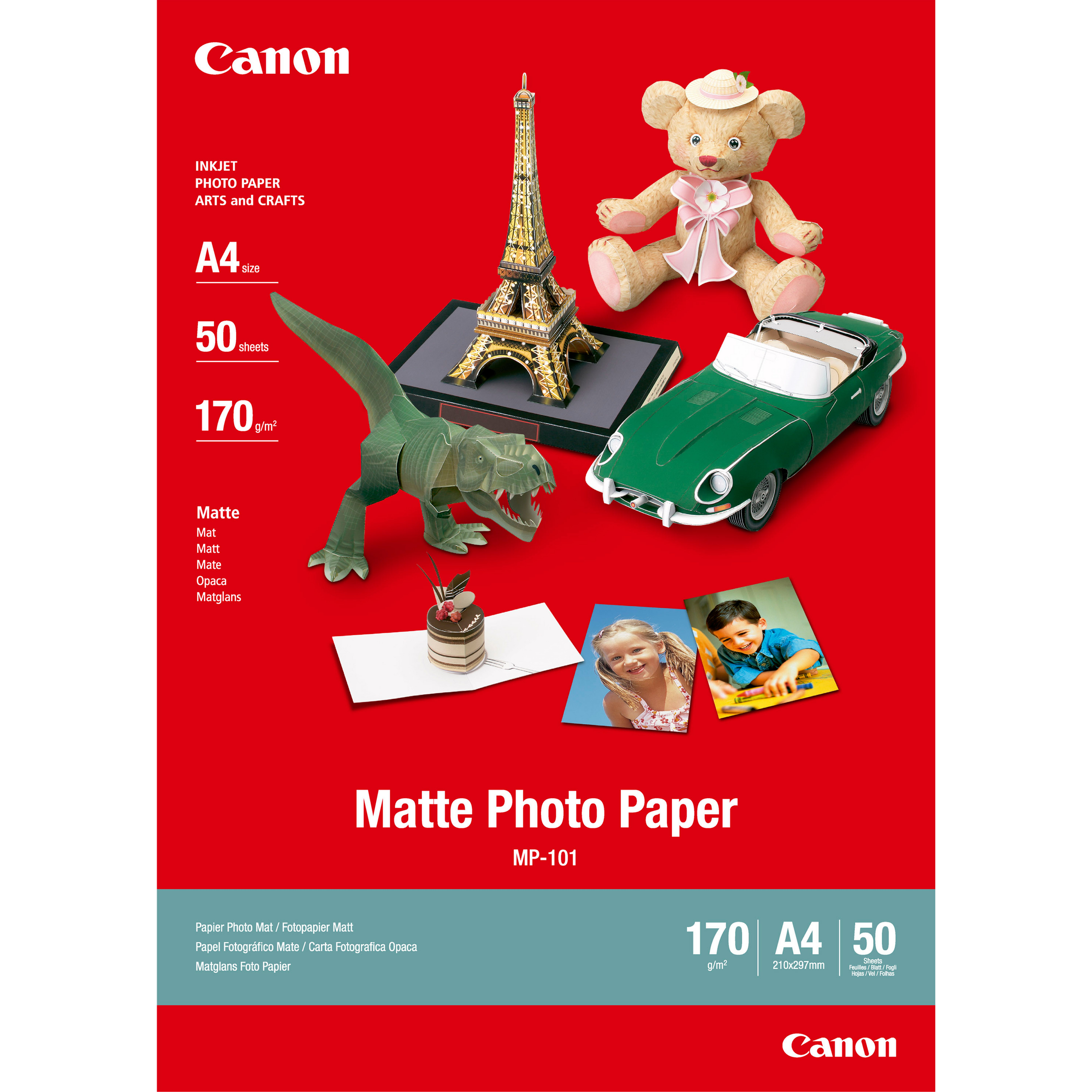 Canon MP-101 CARTA FOTOGRAFICA OPACA A4 50 FOGLI