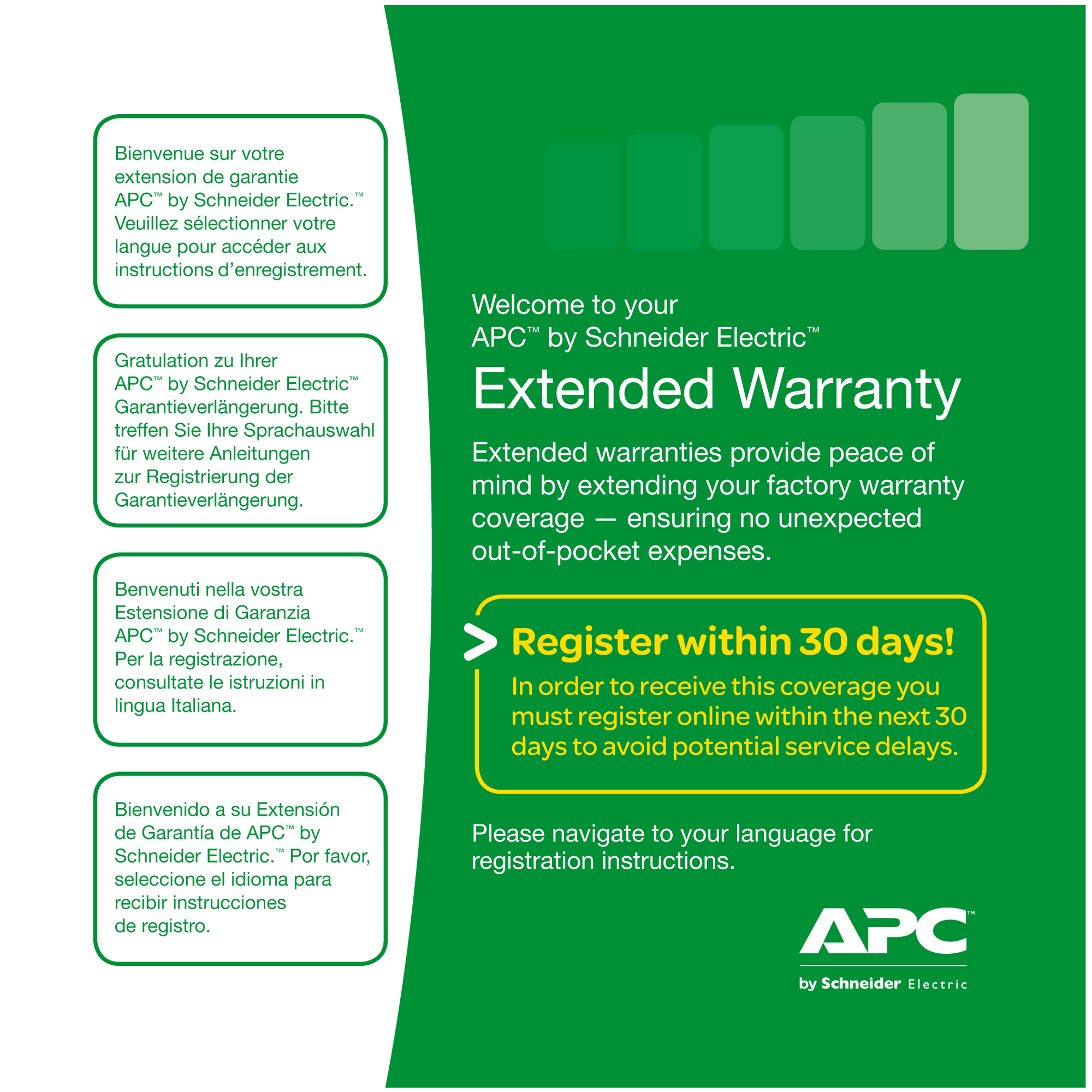 Apc 3YR EXTENDED WARRANTY IN A BOX IN