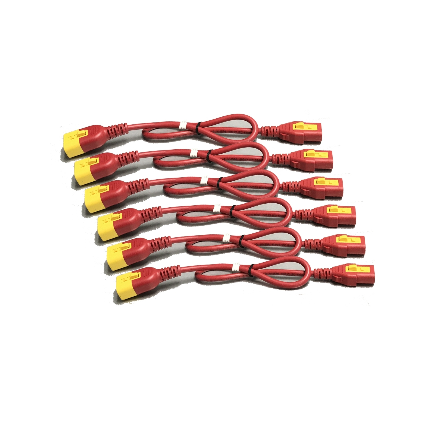 Apc POWER CORD KIT (6 EA) LOCKING C13 TO C14 1.2M RED
