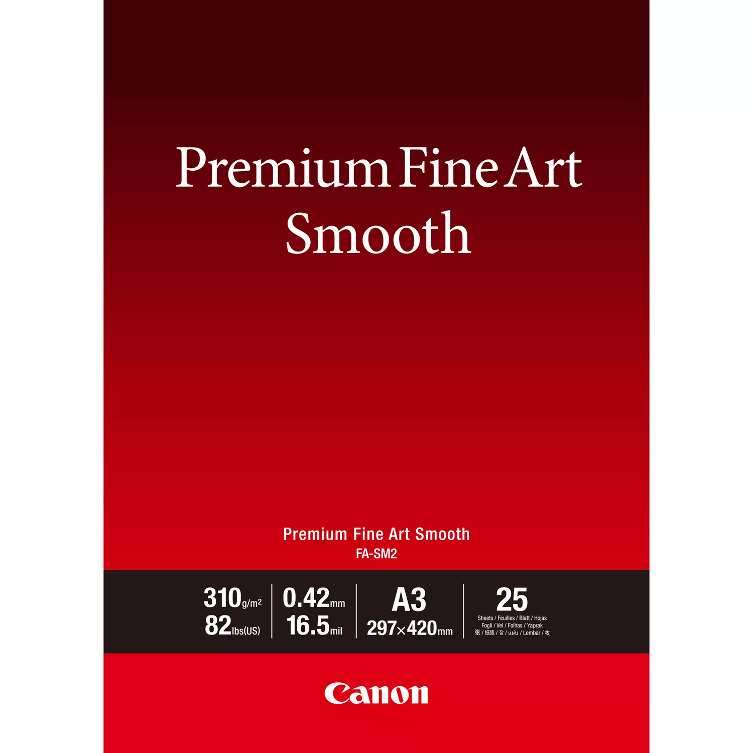 Canon FA-SM2 A3 25 PREMIUM FINEART SMOOTH A3 25 SHEETS