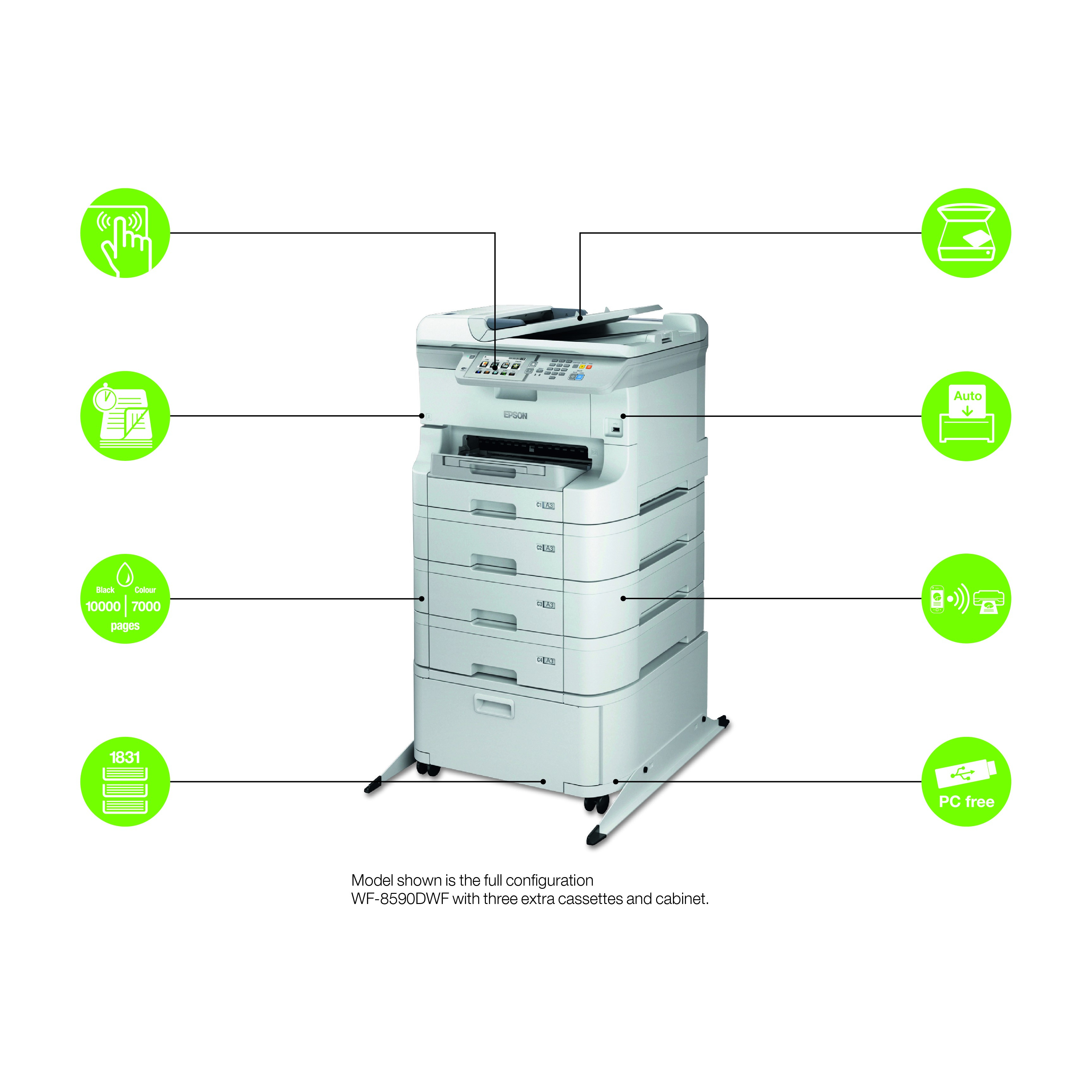 Epson WF-R8590 CYAN XXL INK WORKFORCE PRO - SUPPLY UNIT