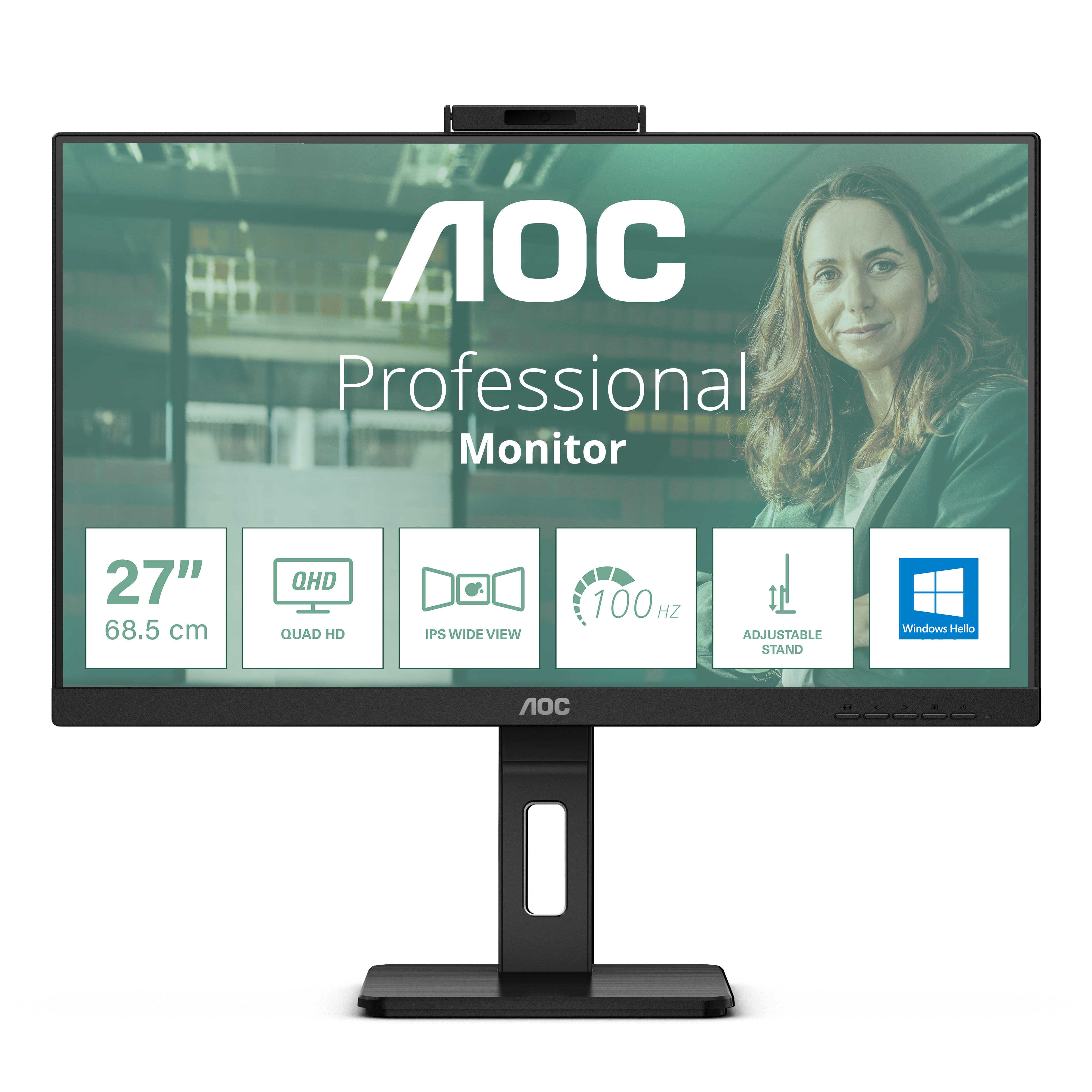 Aoc Q27P3CW 27IN IPS 2560X1440 16:9 SCATOLA APERTA E DANNEGGIATA SCR