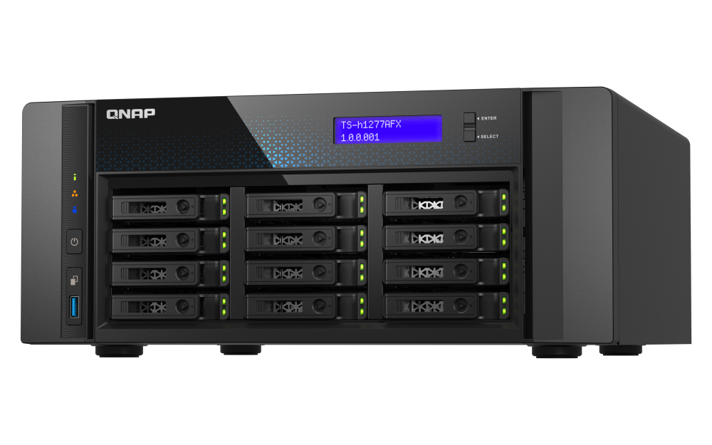 Qnap 12-BAY 2.5IN SATA NAS R7-9000 8C 32GB UDIMM DDR5