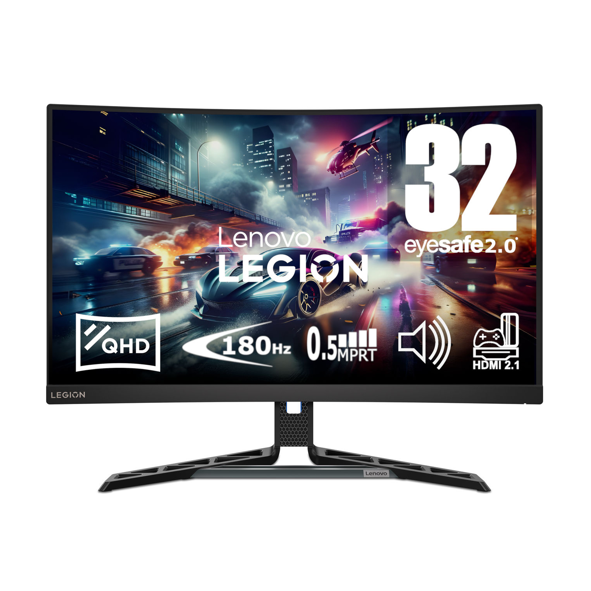 Lenovo LEGION R32QC-30 31.5IN QHD 180HZ 16:9 0.5MS 3000:1 HDMI DP