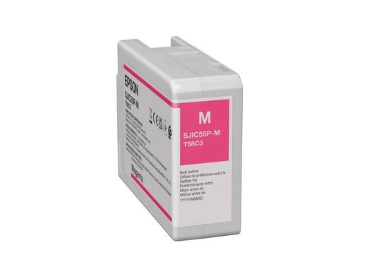 Epson SJIC55(M): INK CARTRIDGE FOR COLORWORKS CW-D6500/D6000 (MAGEN