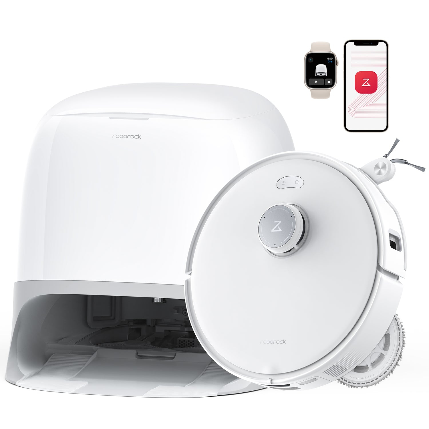 Roborock QREVO CURV 5A1 WHITE SUCTION POWER 18500PA