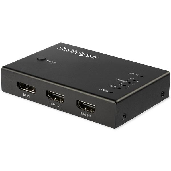 StarTech.com SWITCH COMMUTATORE A 4 PORTE HDMI 3X HDMI E 1X DP - 4K 60HZ
