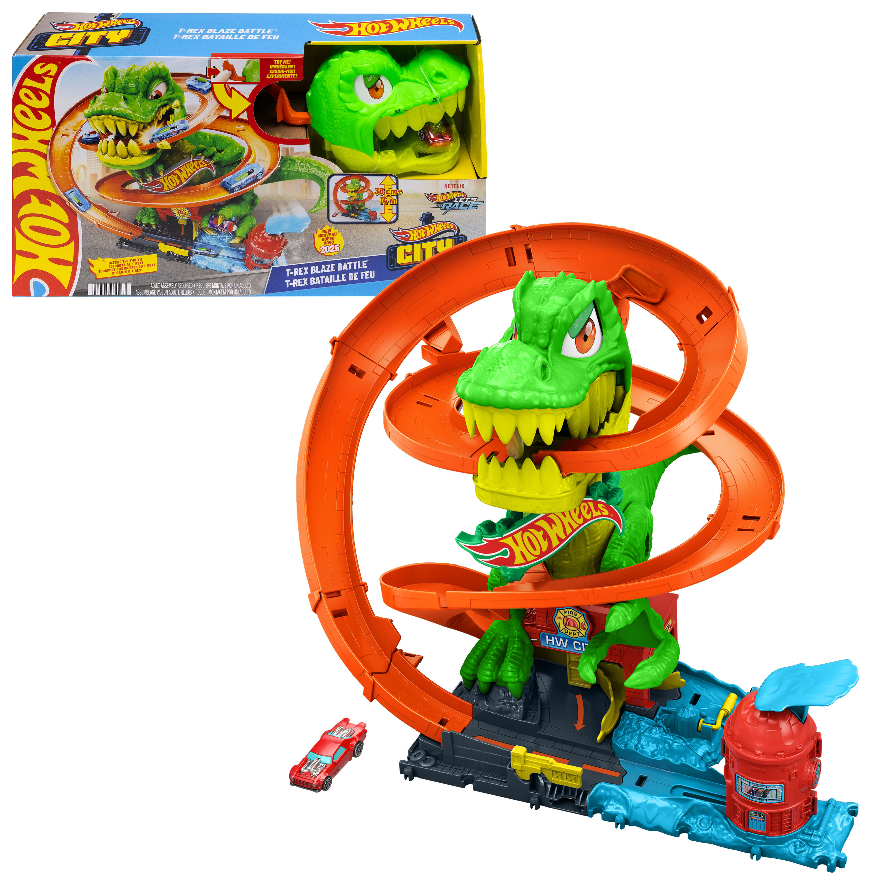 Mattel Hot Wheels - City T-Rex Battaglia Infuocata