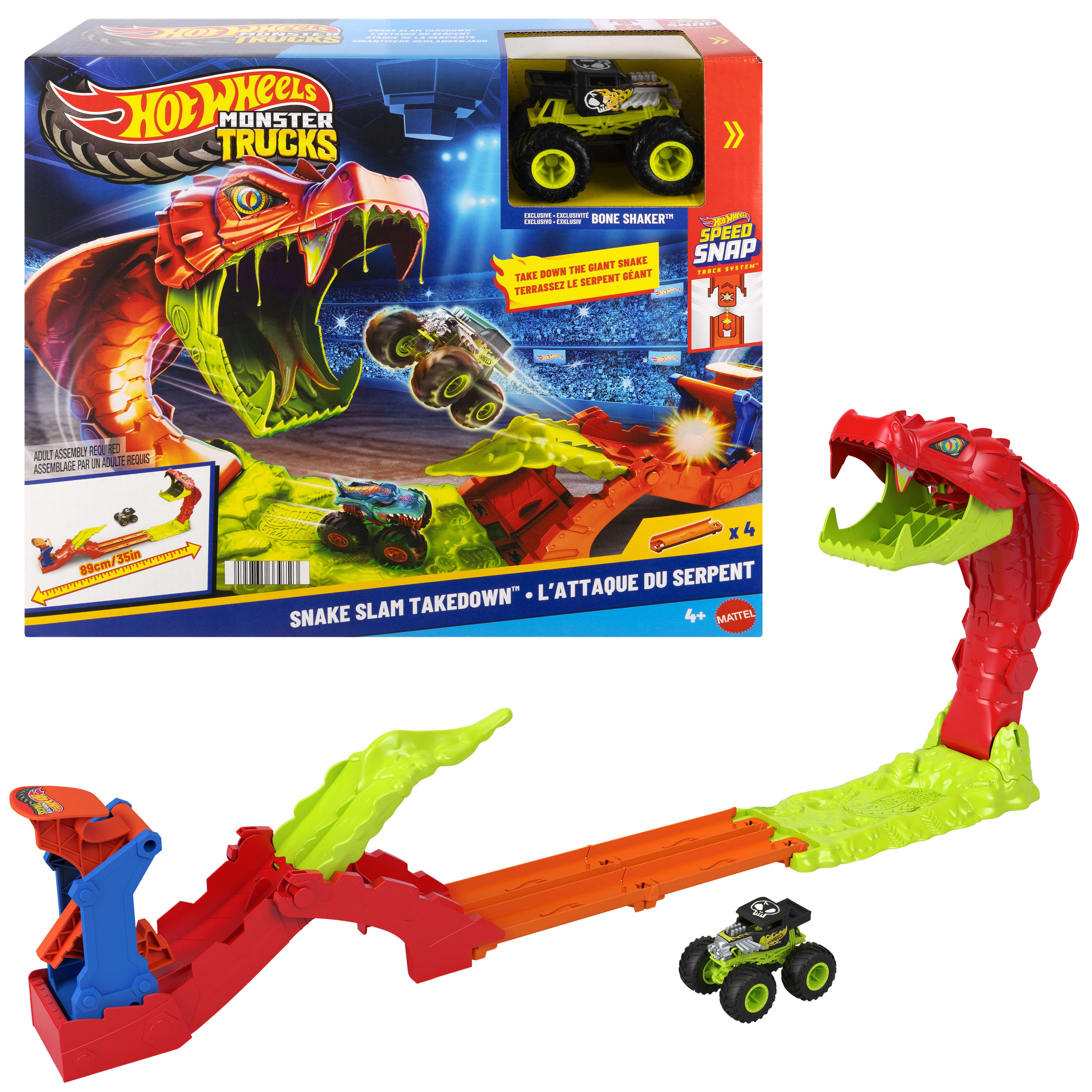 Mattel HW Monster Trucks Attacco del Serpente