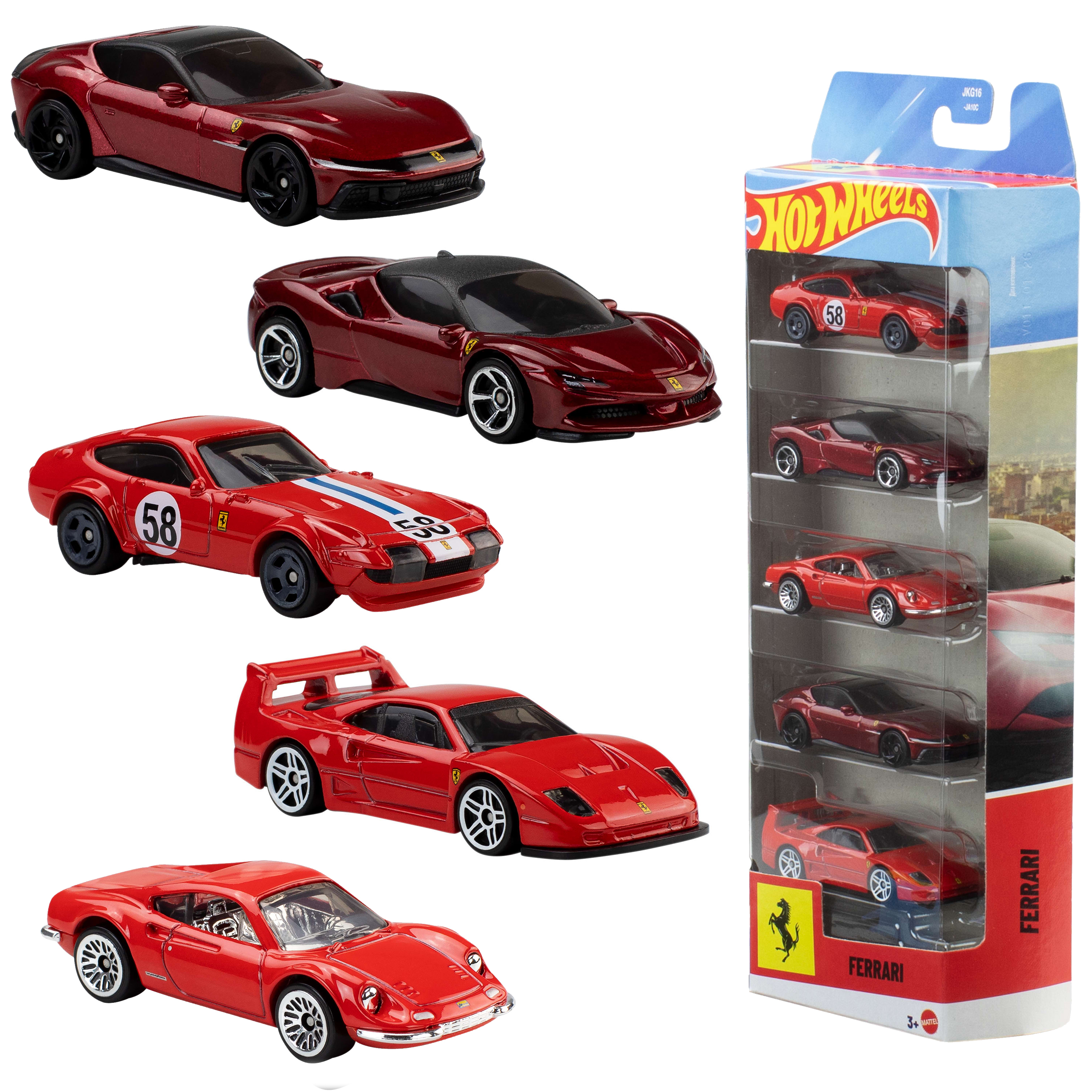 Mattel HW Ferrari 5-PACK