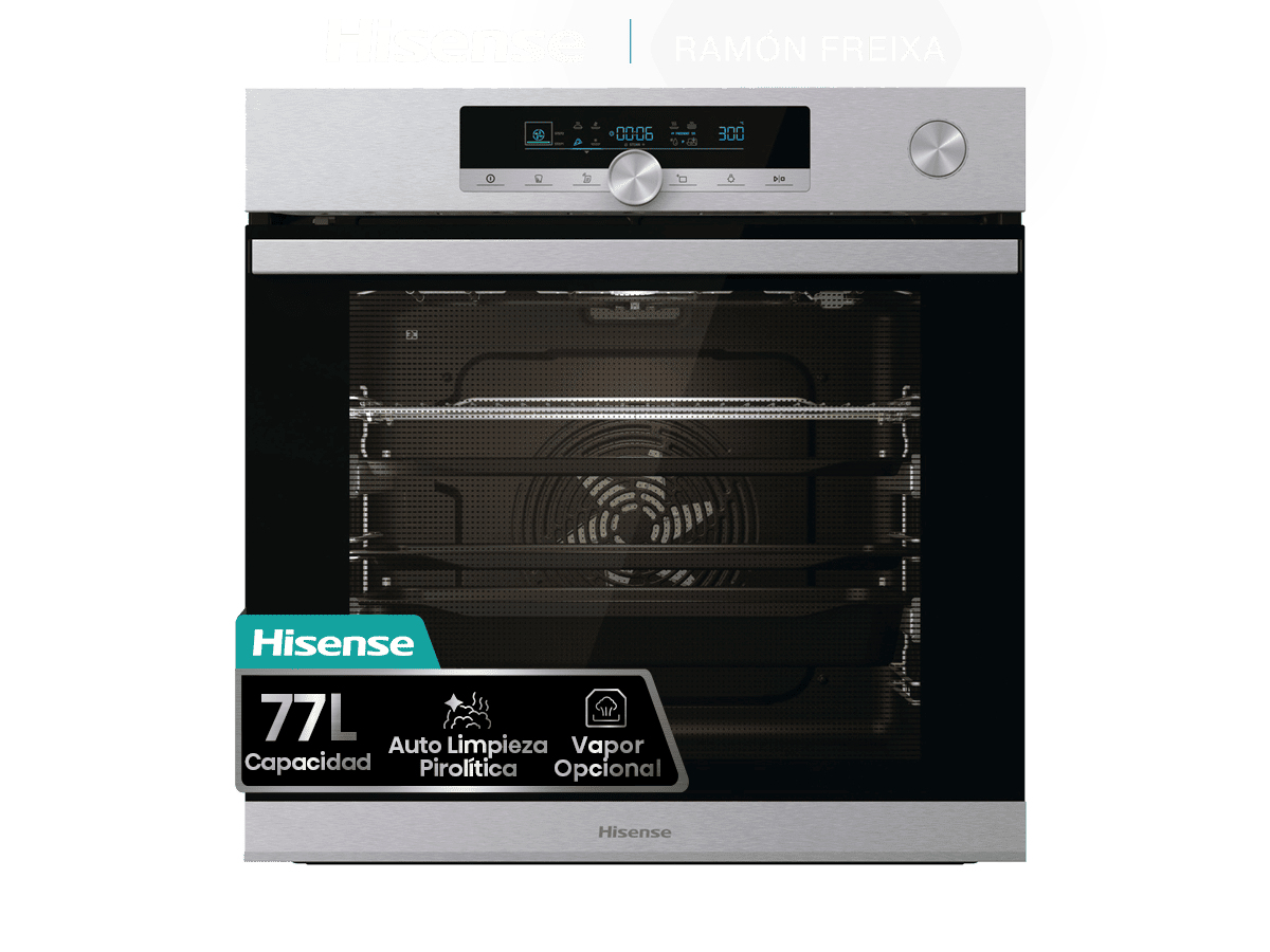 HISENSE ELETTRODOMESTICI FORNO 77L, VAPORE, PIROLISI, SONDA
