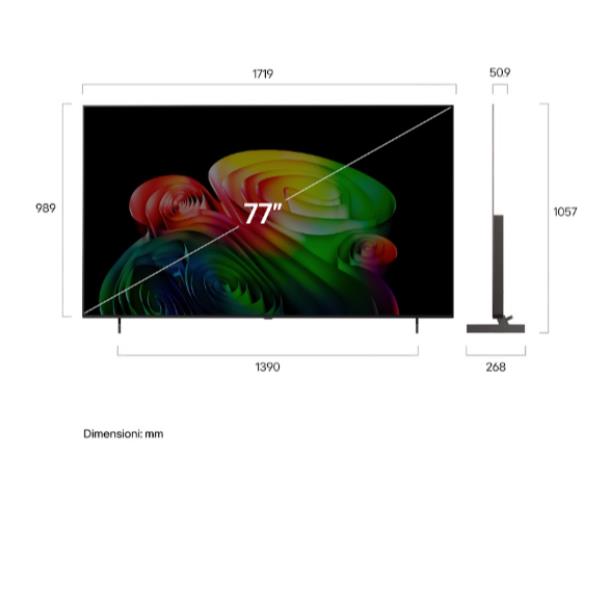 77 OLED AI B6 4K ULTRA HD WEBOS26 - PIEDINI LATERALI 12