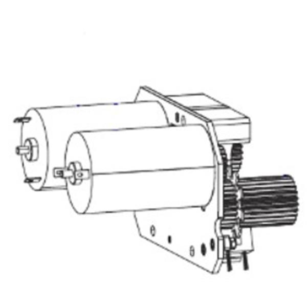 ZEBRA - AIT Kit Ribbon Drive System New Design ZE500 RH Series. This item is only for RH ZE500 printers that currently have ribbon drive motor 44197-502 installed.