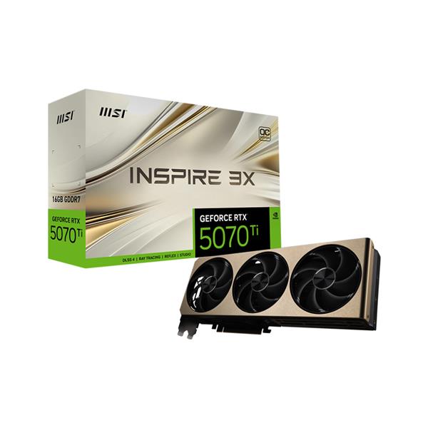 MSI COMPONENTS RTX 5070 TI 16G INSPIRE 3X OC PLUS